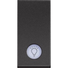 One-way switch 1P 10 AX - 250 Vac - lightable - lamp symbol