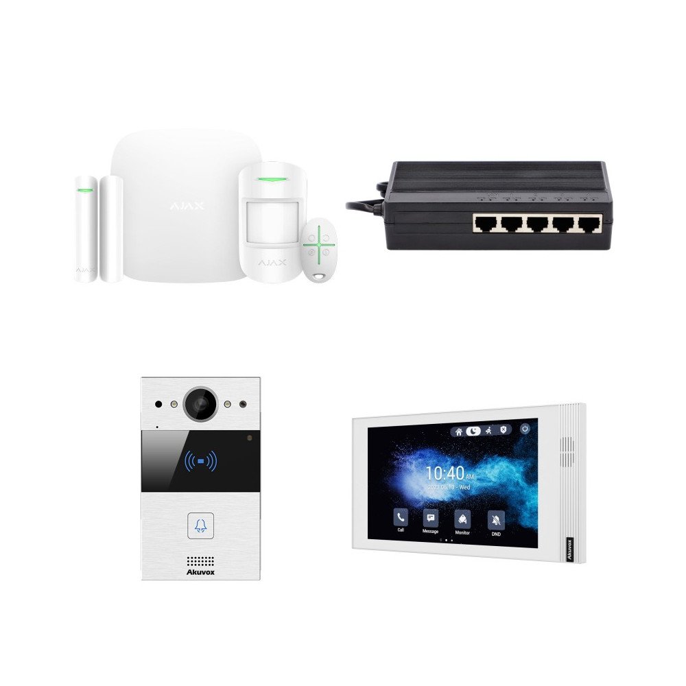 Akuvox R20A S562 + AJAX StarterKit Integration Kit Basic White