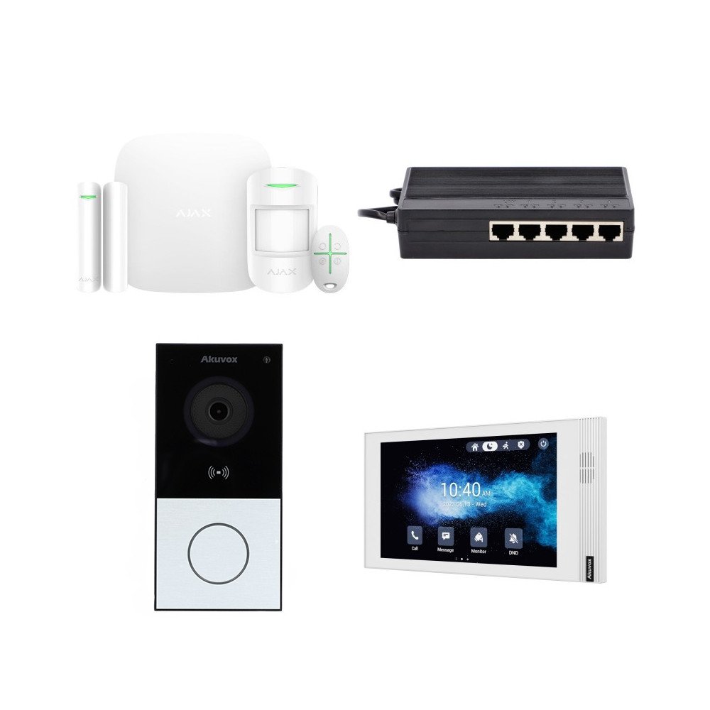 Akuvox E12W S562W + AJAX StarterKit Basic