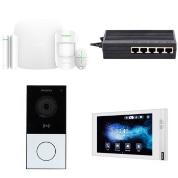 Akuvox E12W S562W + AJAX StarterKit Basic