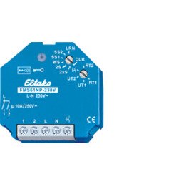 Wireless actuator multi-function impulse switch, 1+1 NO 10A