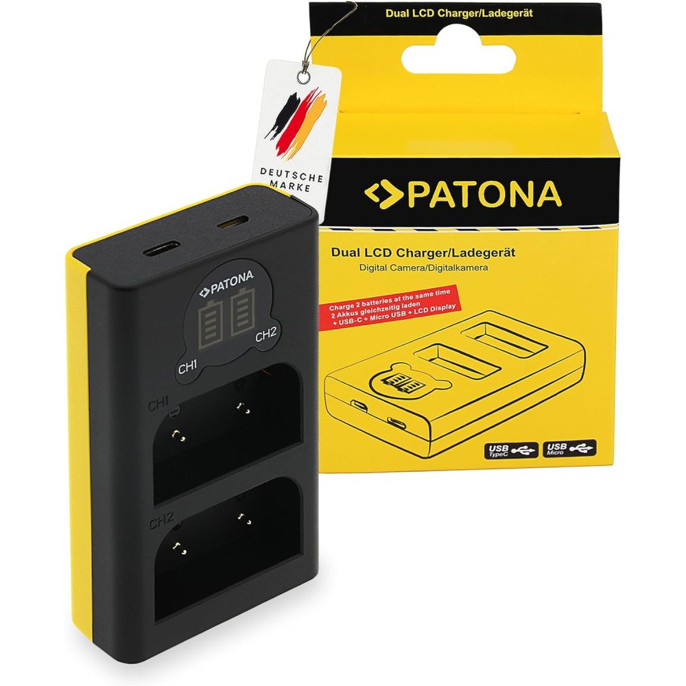 Ladetajs Foto Dual LCD Olympus BLX-1 - USB