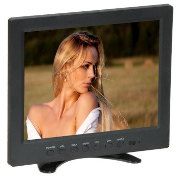 MONITORIAUS VGA, HDMI, GARSO, 1XVIDEO, USB, NUOTOLINIO VALDYMO VALDYMAS TFT-10/CCTV-V2 10 "