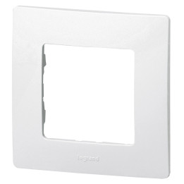 Plate Niloe - 1 gang - white