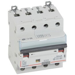 RCBO - DX 6000 - 10 kA - 4P - 400 V - 32 A - 30 mA - Hpi type