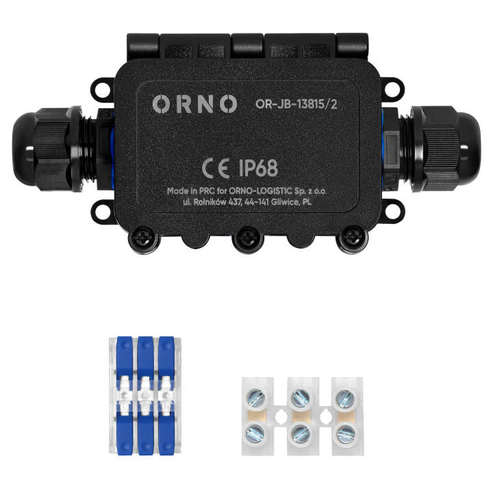 Pinta-asennettu liitäntärasia HD IP68, 0,75-4,0 mm2, 2 holkkitiivistettä M20