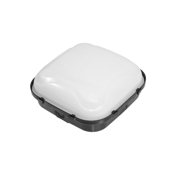 Lempos korpusas PANDA Karo LED 13W juodas žiedas, pieniškas
