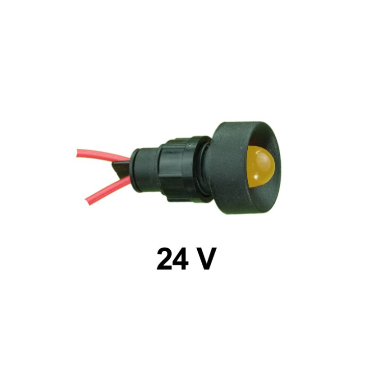 Signāllampa 10 / Dzeltena / 24V AC/DC