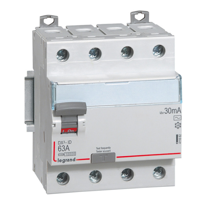 RCCB DX3 4P 63A 30mA AC