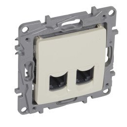 Нилое 2× RJ45 Cat.6 UTP розетка