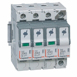 Legrand SPD T2 pārsprieguma aizsardzība 4P 20kA