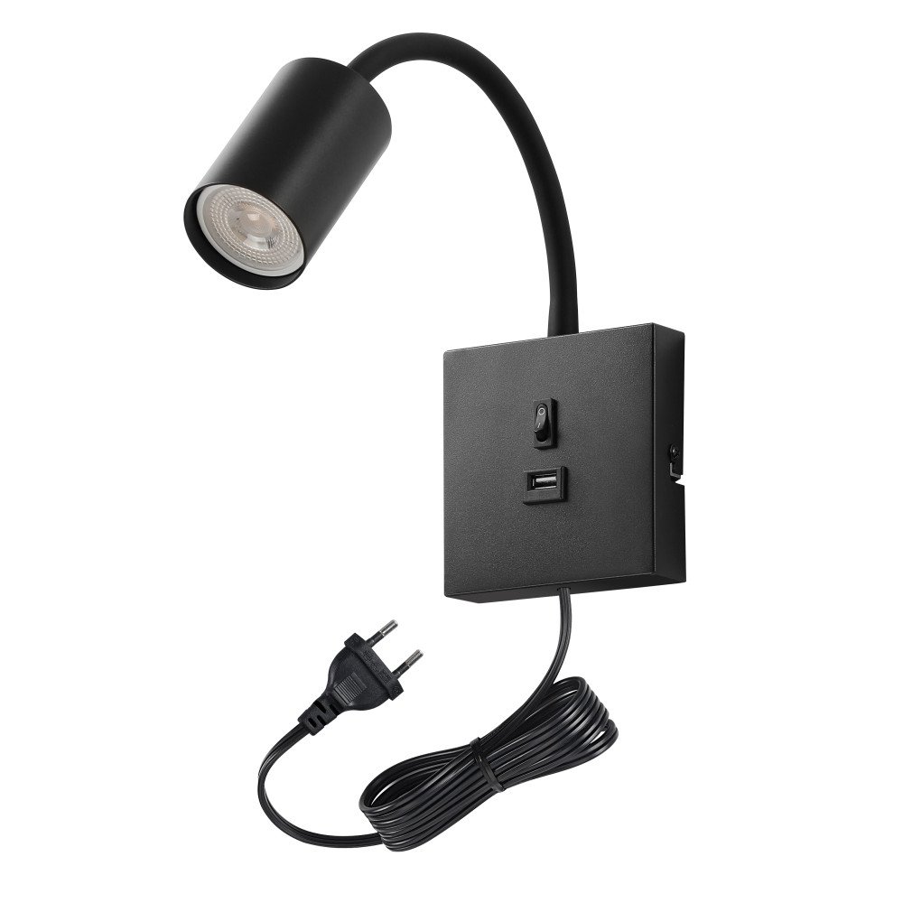 Immax PUNTO-1 USB katto, seinaasennettava, spottivalaisin GU10-tyyppiselle lahteelle