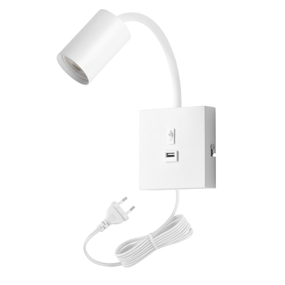 Immax PUNTO-1 USB ceiling, wall-mounted, spot luminaire for GU10 type source