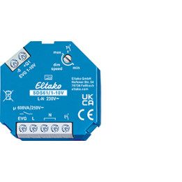 1-10V kontrolldimmer elektroonilistele liiteseadistele, 1 NO 600VA
