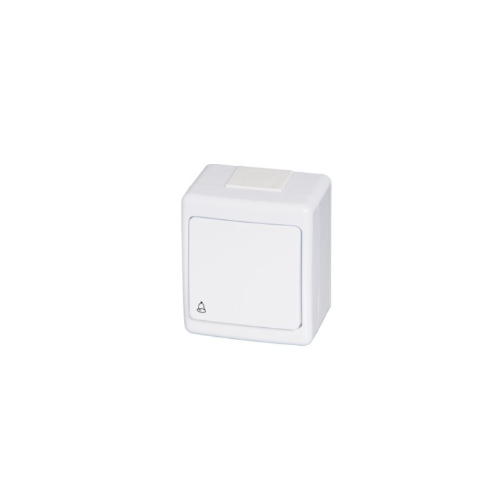 BETA push button surface white IP44