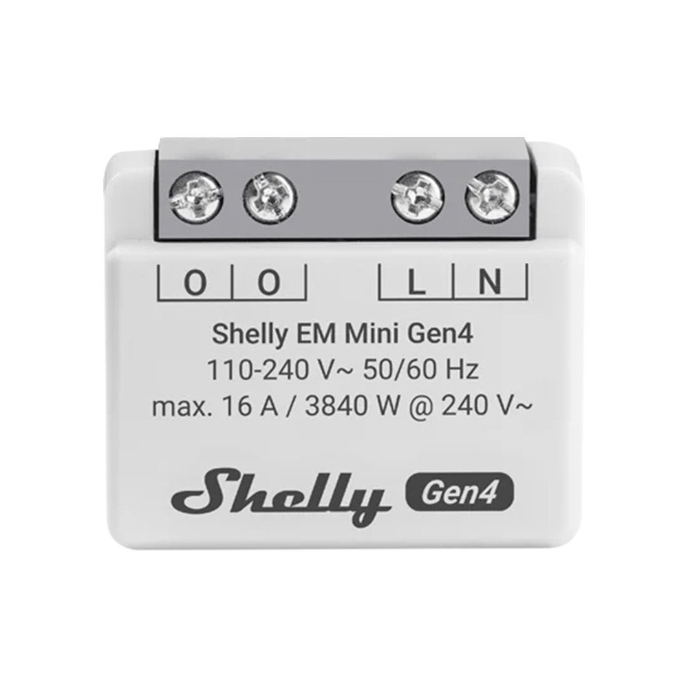 Shelly EM Mini Gen4 WiFi/Matter energijas skaititajs