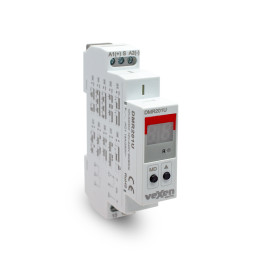 DMR201U Daugiafunkcinė skaitmeninė laiko relė 1CO 16A AC/DC 12-230V