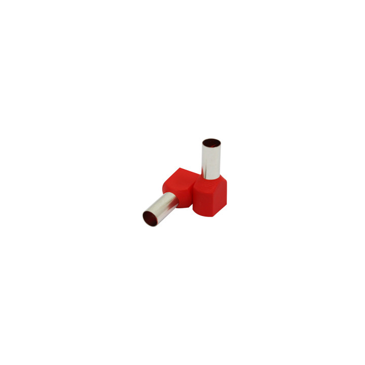 Изолированный двойной наконечник 10мм²/14мм красный