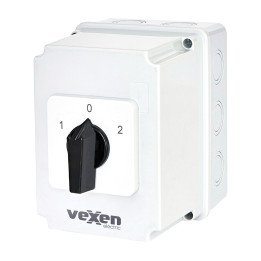 PN2RS4053 changeover cam switch 1-0-2 3P 40A IP65