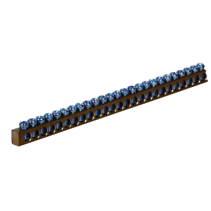 Žalvarinis gnybtas 63A 9 x 6,5 x 1000 mm