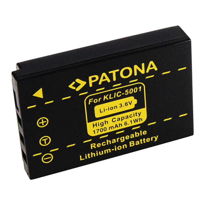 Patona PT1061 Battery for Kodak KLIC 5001 1700mAh Li-Ion