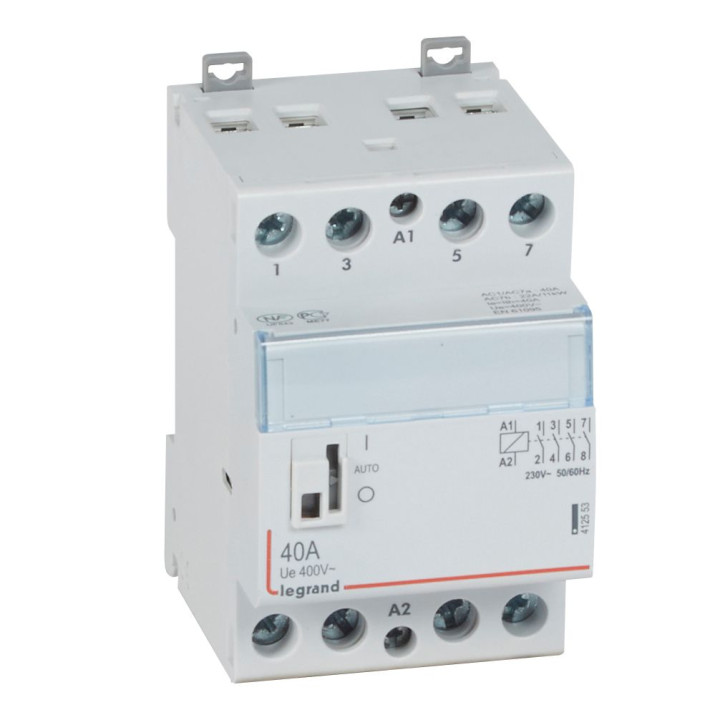 Kontaktors Legrand CX3 4P 40A ar rokturi