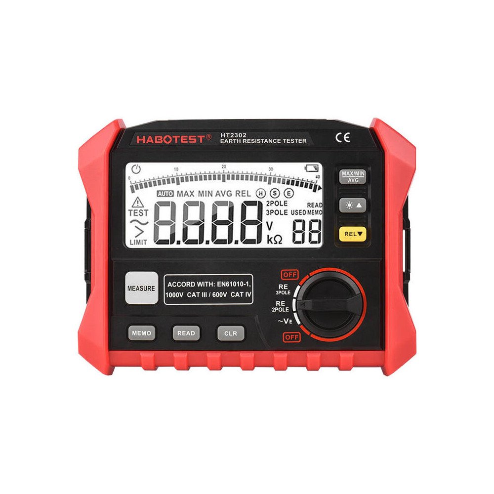 Habotest HT2302 digitaalne maandustakistuse tester