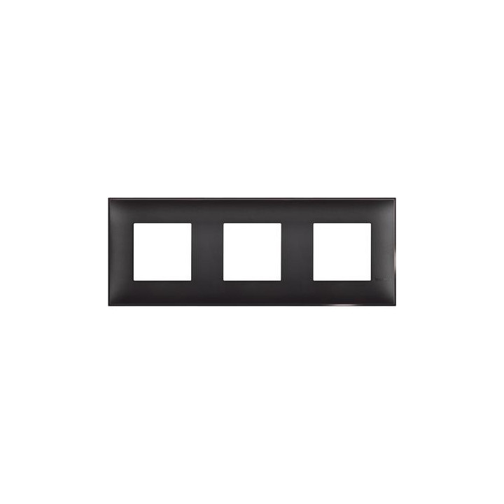 Classia Frames чёрная матовая рамка, 3 места