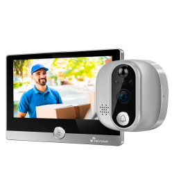 NIVIAN RETAIL NVS-IPC-DOORVIEW1 2MP PTZ IP -kamera PoE:llä, Wi-Fi, IP66, kaksoisvalo, microSD