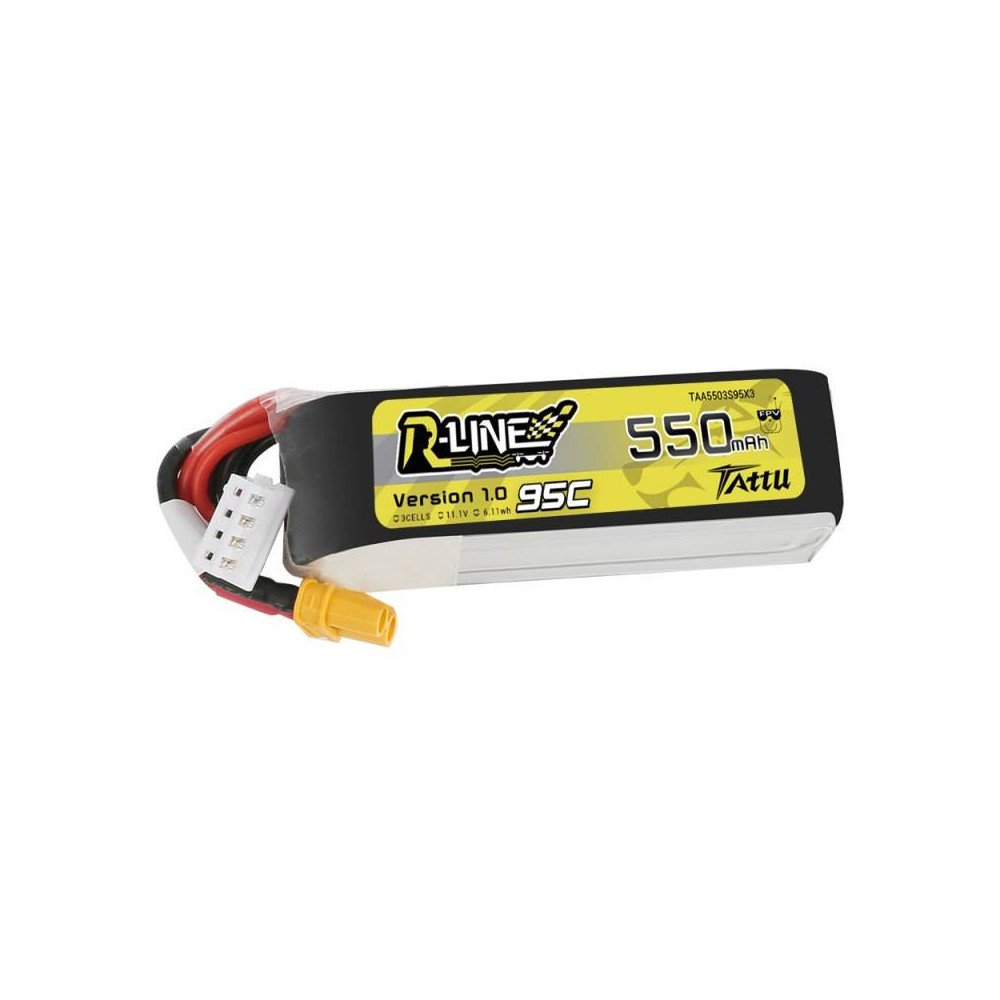 Akku Tattu R-Line 550mAh 11.1V 95C 3S1P XT30