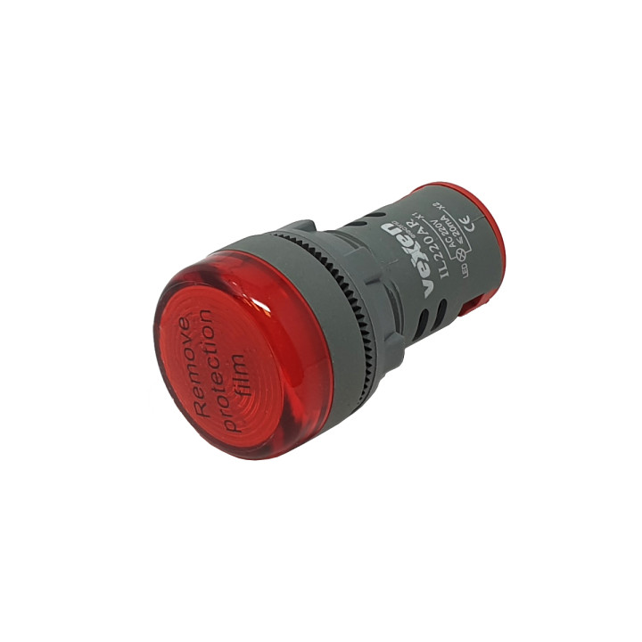 IL220AR LED raudona kontrolinė lemputė 230V AC