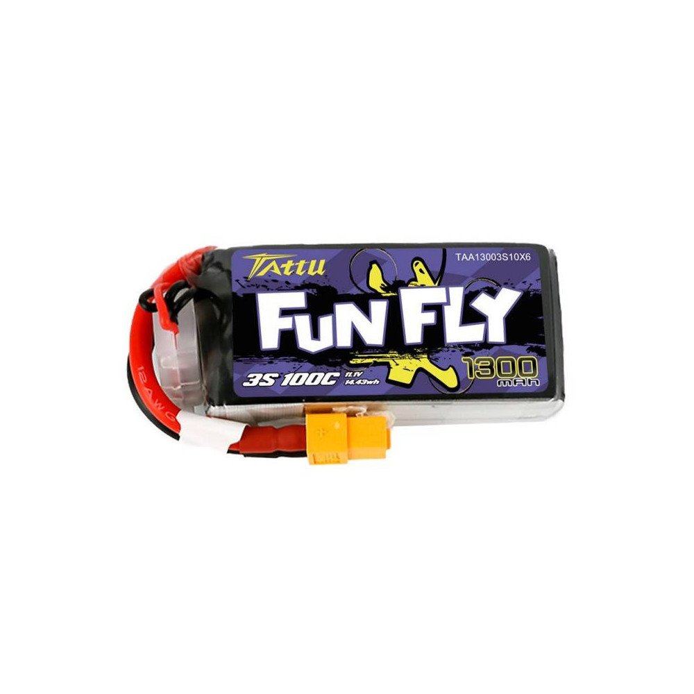 Baterija Tattu Funfly 1300mAh 11,1V 100C 3S1P
