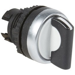 Osmoz non illuminated std handle selector switch - 3 stay-put positions - black