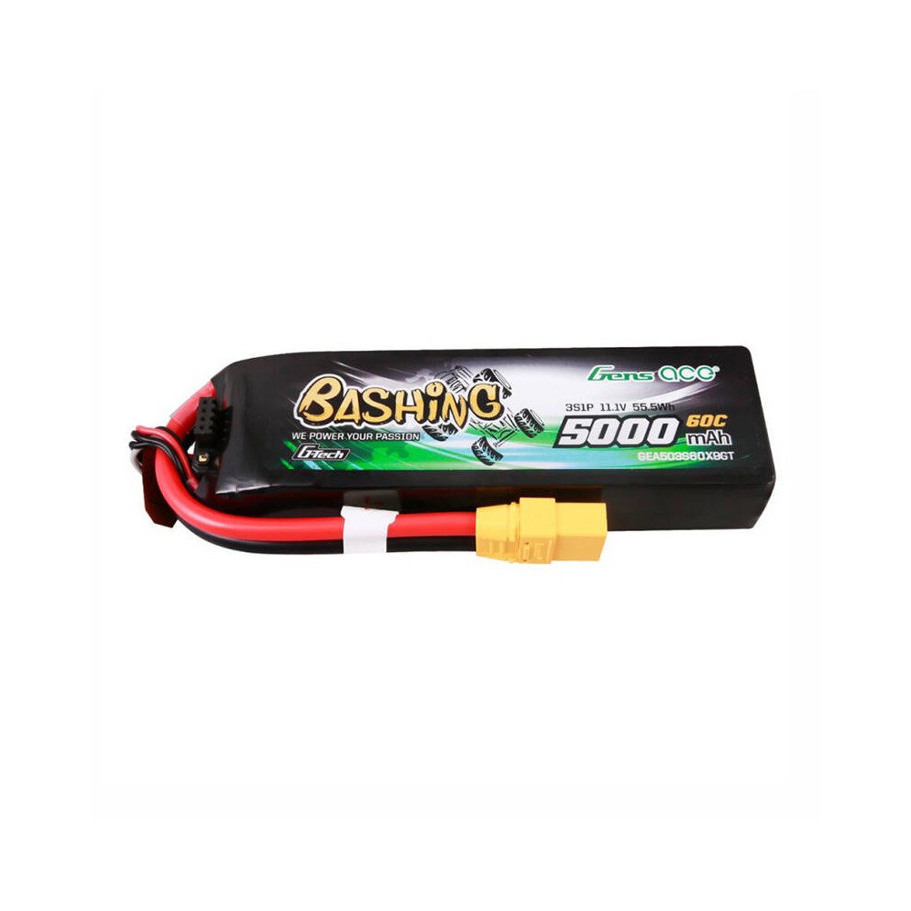 GensAce 5kmAh 11.1V 60C 3S1P akku XT90-liittimella