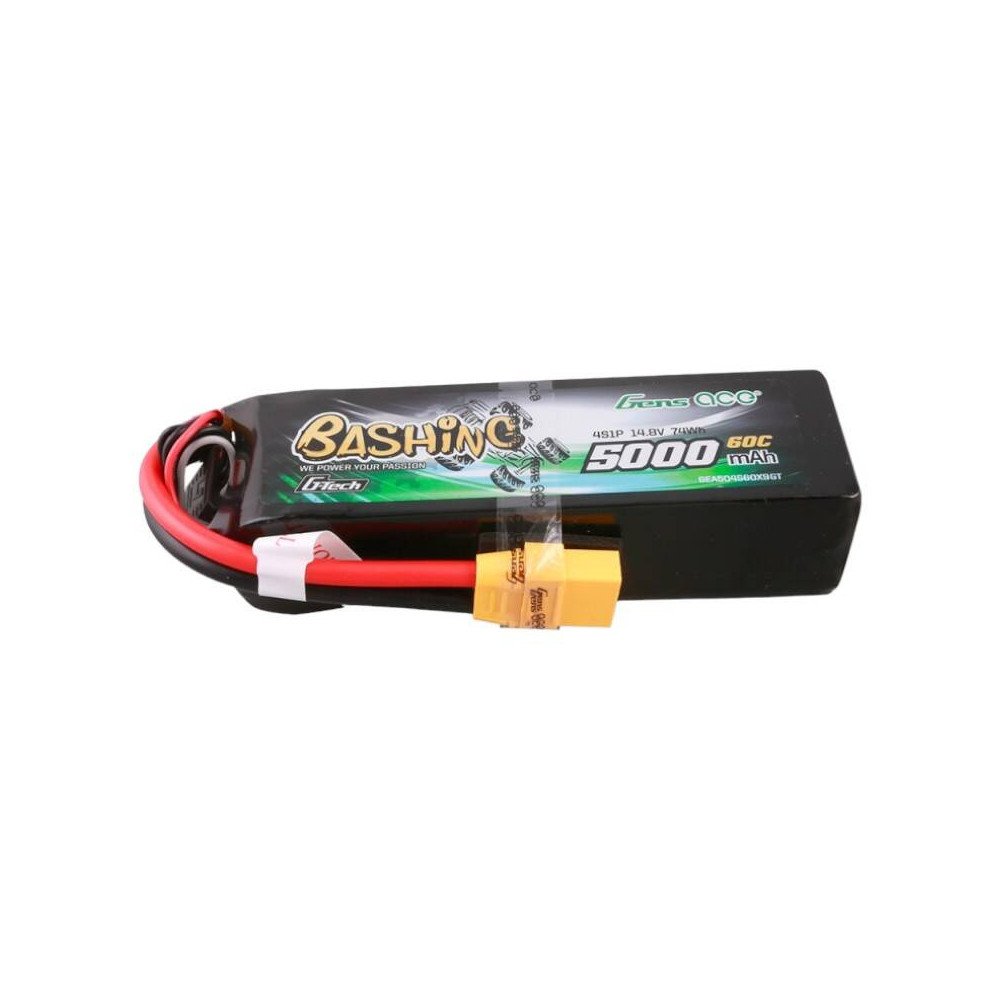 Gens ace G-Tech 5000mAh 14,8V 4S1P 60C Lipo bateriju paketas su XT90 Plug-Bshing serija