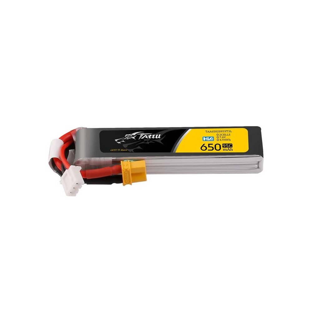 Lipo Tattu 2s 650mAh 95C 7.6V HV z XT30 Long-Pack