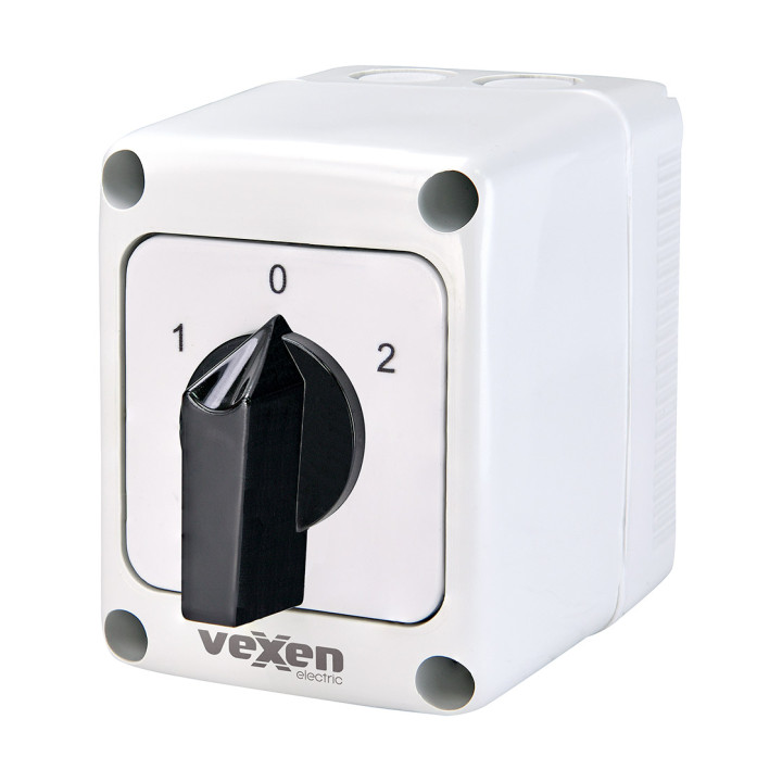 PNRS1653 changeover cam switch 1-0-2 3P 16A IP65