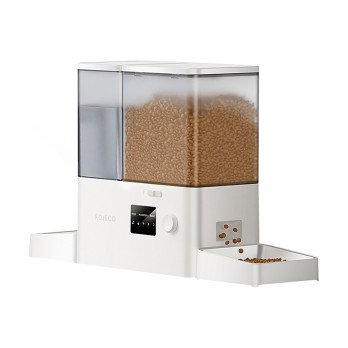 Rojeco New 2 in 1 Pet Water Fountain & Feeder Wi-Fi (balta)