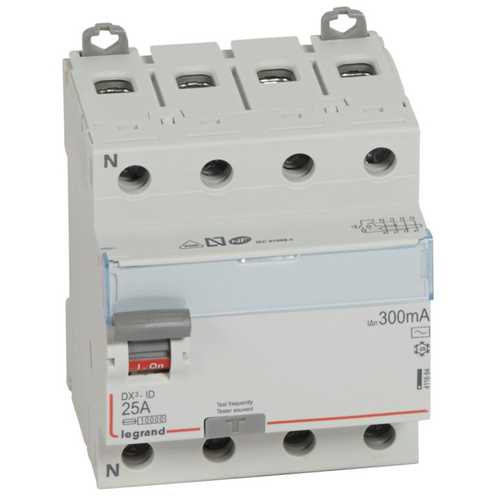 Legrand DX3 ВДТ 4П 25А 300мА