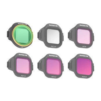 Set of 6 Sunnylife MCUV + CPL + ND8 + ND16 + ND32 + ND64 filters for MINI 5 Pro
