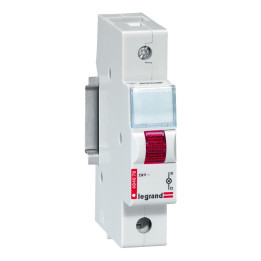 LED indikatorius 230 V - vienas - raudonas - 1 modulis