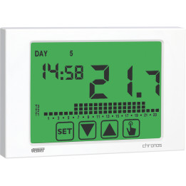 Chronos white 230v programmable thermost