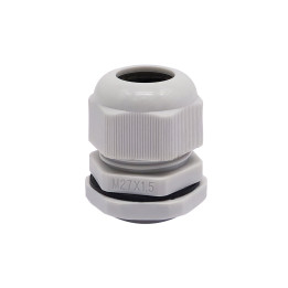 M27 plastikinė kabelio riebokšlė, IP68, 13-18mm