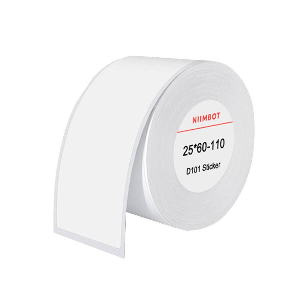 Thermal labels Niimbot stickers 25x60 mm, 110 pcs (White)