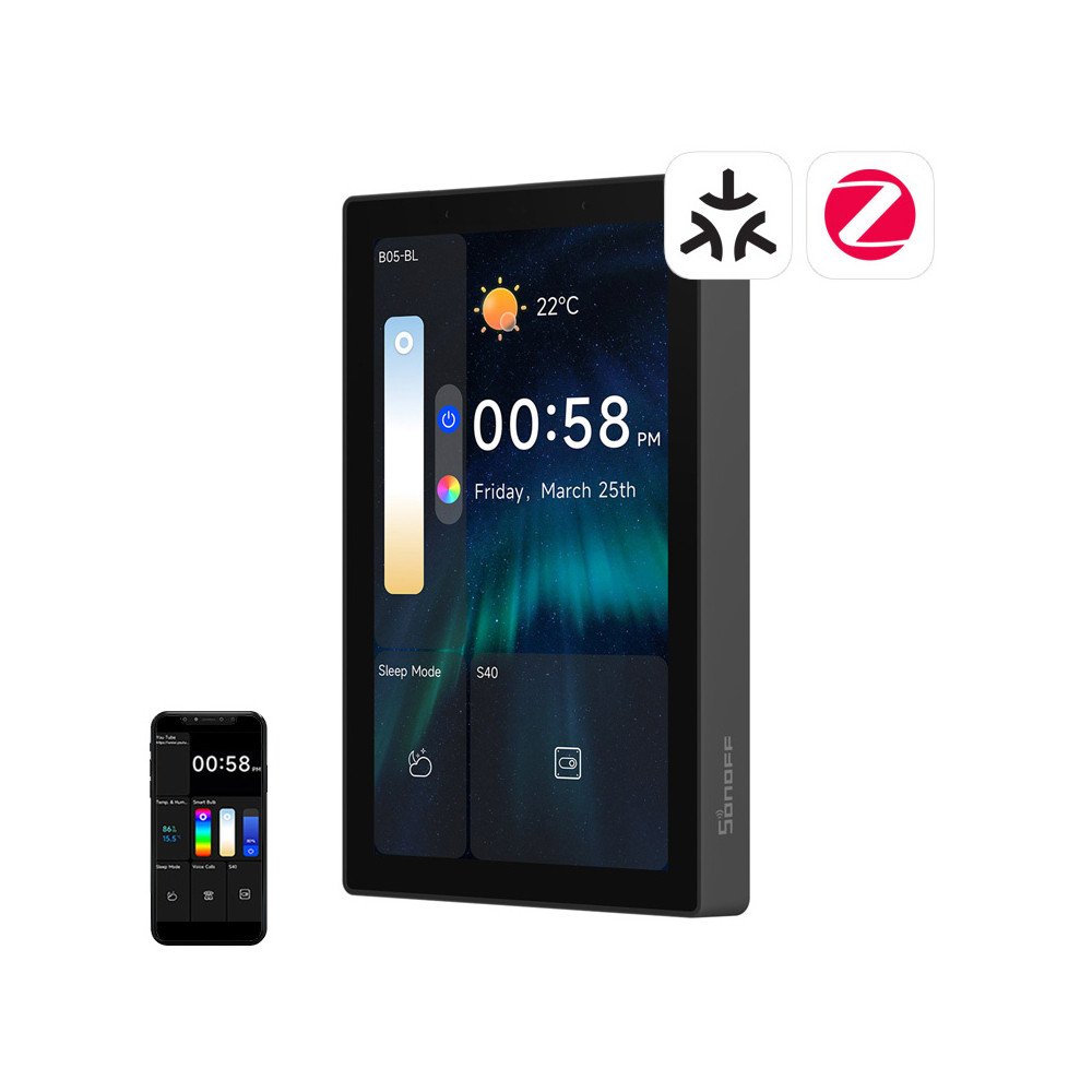 SONOFF NSPanel Pro 120 Smart Control Panel Matter WiFi/Bluetooth/ZigBee (juoda)