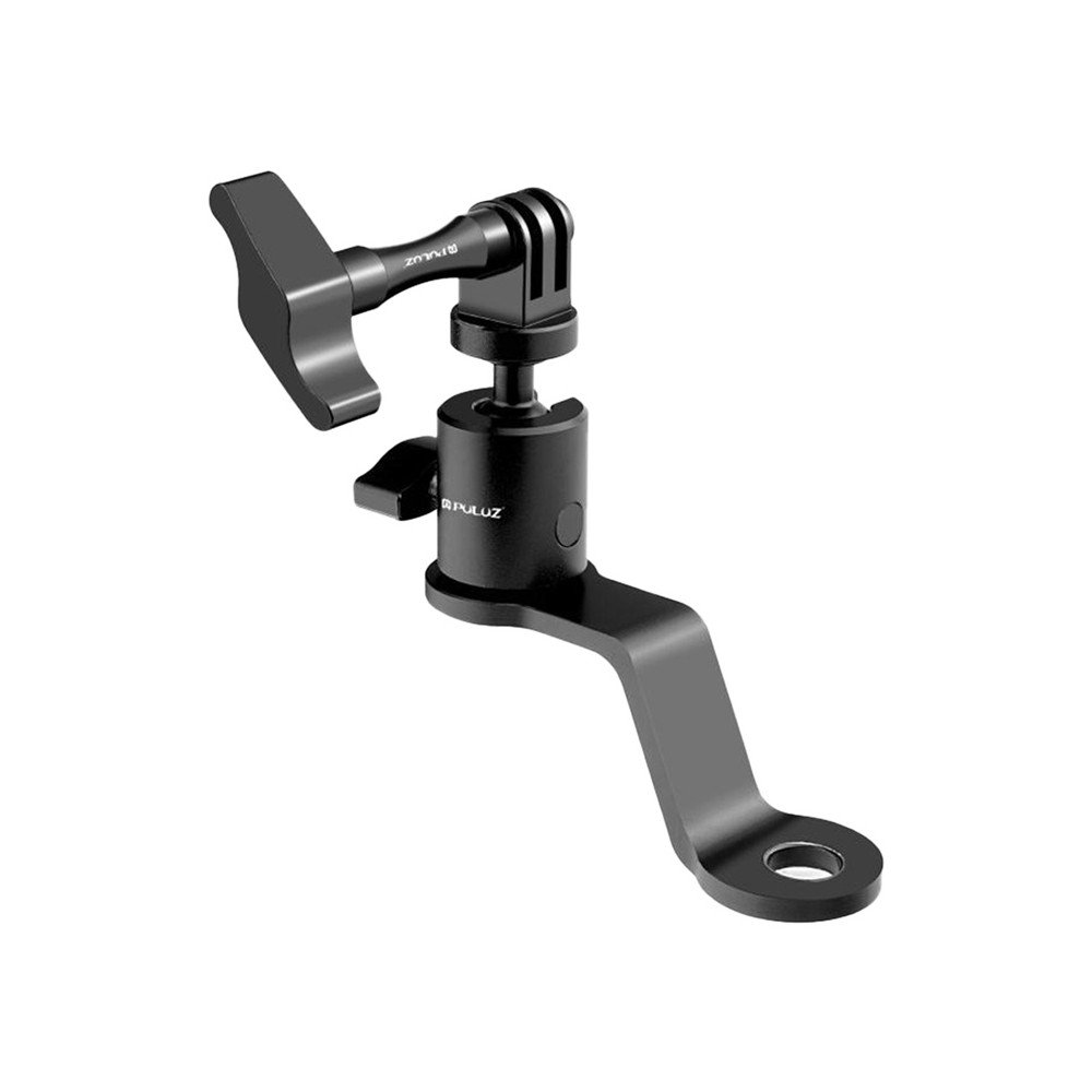 PULUZ alumiiniumist mootorratta peegelkaamera kinnitus (must)