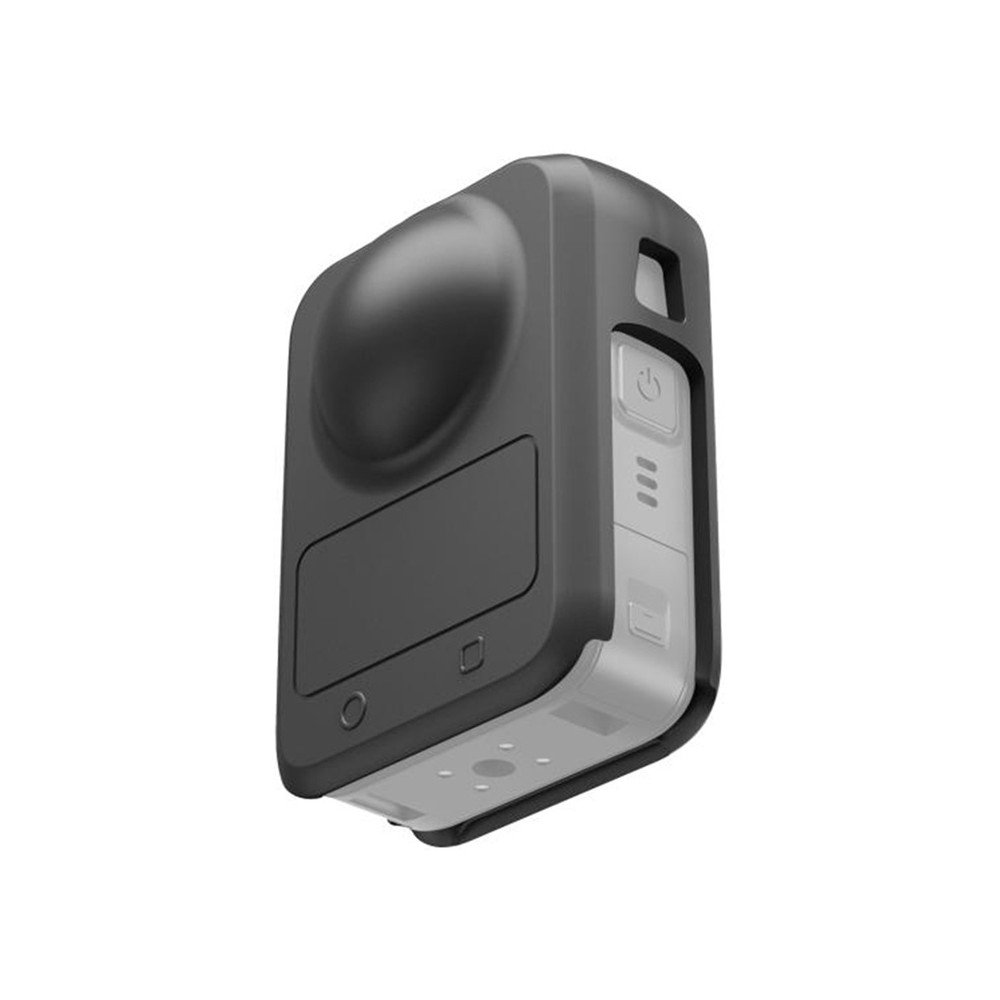 Silikona futralis ar objektiva vacinu PULUZ prieks DJI Osmo 360 (melns)