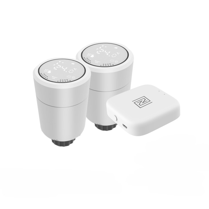 2x Immax NEO Smart termostata galva Zigbee + Smart NEO BRIDGE PRO v3