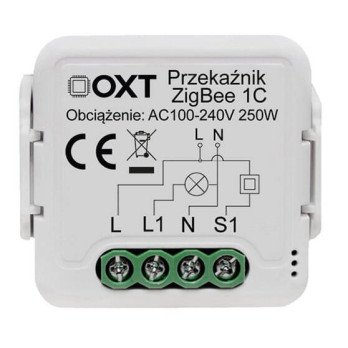 OXT mini reles modulis 1 kanalas ZigBee TUYA