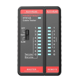 Verkkokaapelin testeri Habotest HT812A RJ45/RJ14/RJ12/RJ9